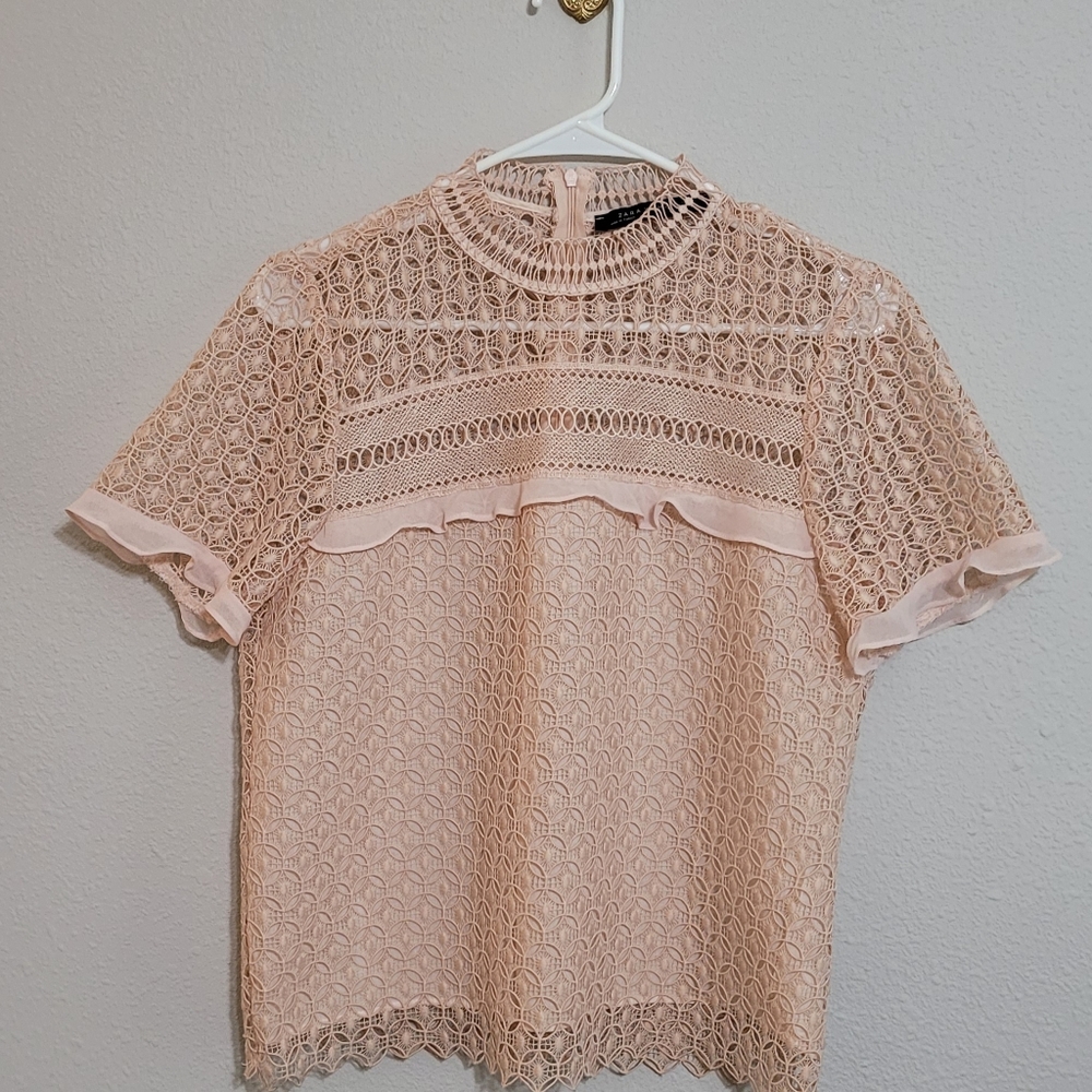 Zara Lace Top, size l.
